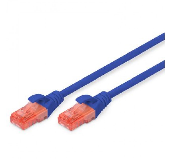 Digitus Патч-корд 1м, CAT 6 UTP, AWG 26/7, Cu, LSZH, blue Digitus (DK-1617-010/B)