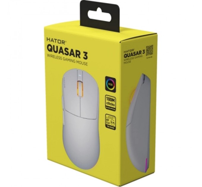 Hator Мишка Hator Quasar 3 Wireless White (HTM731)