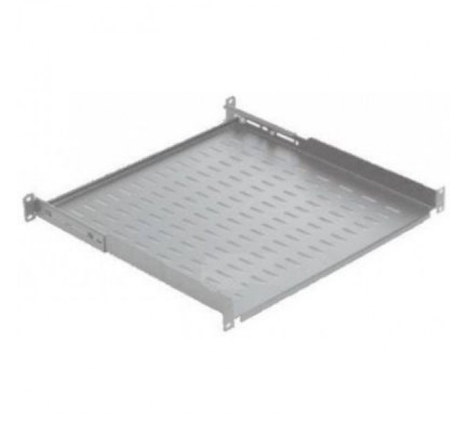Mirsan Полка 19" 1U глиб. 450-540мм, регульована RAL 7035 Mirsan (MR.HRM1U45.02)