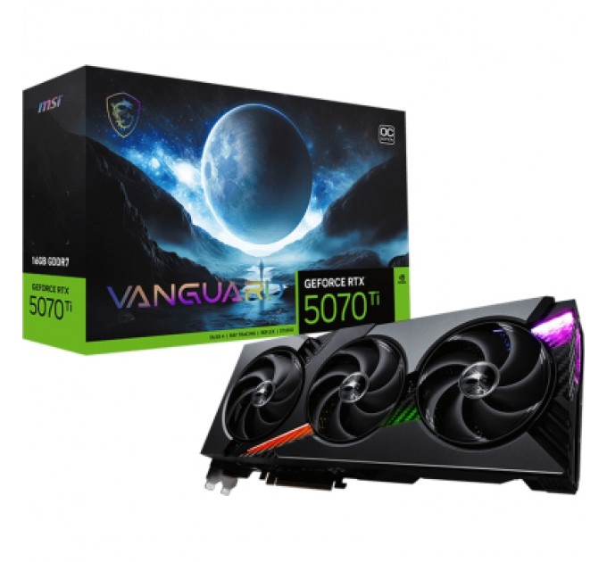 MSI Відеокарта MSI GeForce RTX5070 Ti 16GB VANGUARD OC (RTX 5070 Ti 16G VANGUARD OC)