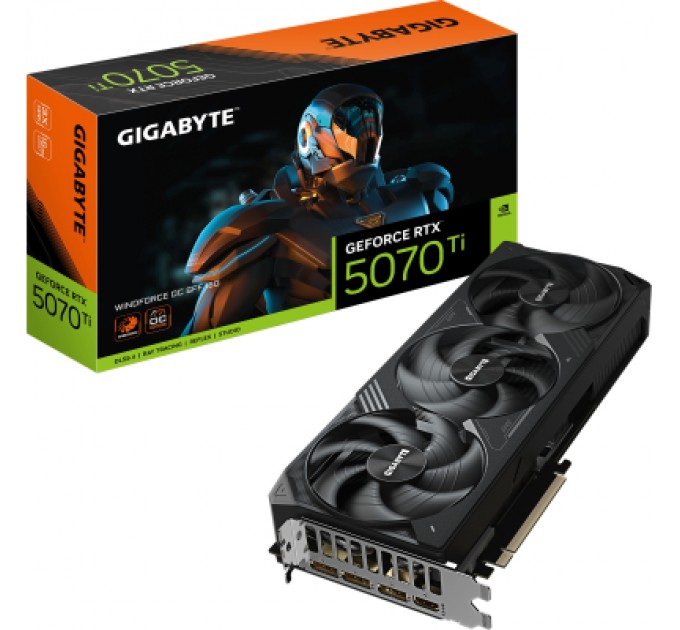 GIGABYTE Відеокарта GIGABYTE GeForce RTX5070 Ti 16GB WINDFORCE OC SFF (GV-N507TWF3OC-16GD)