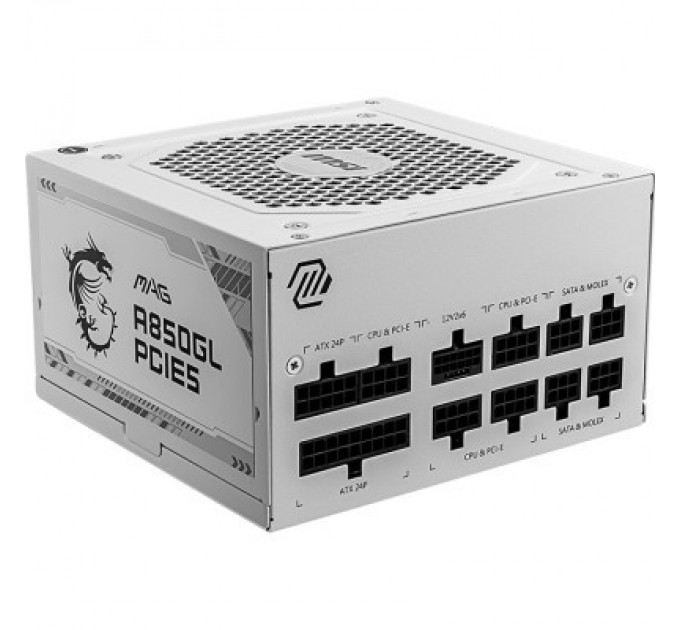MSI Блок живлення MSI 850W (MAG A850GL PCIE5 WHITE)