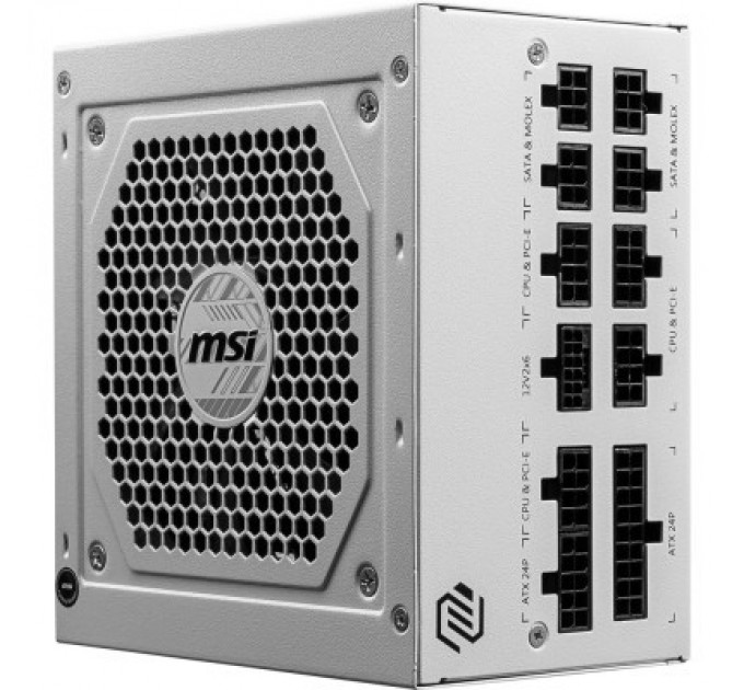 MSI Блок живлення MSI 850W (MAG A850GL PCIE5 WHITE)
