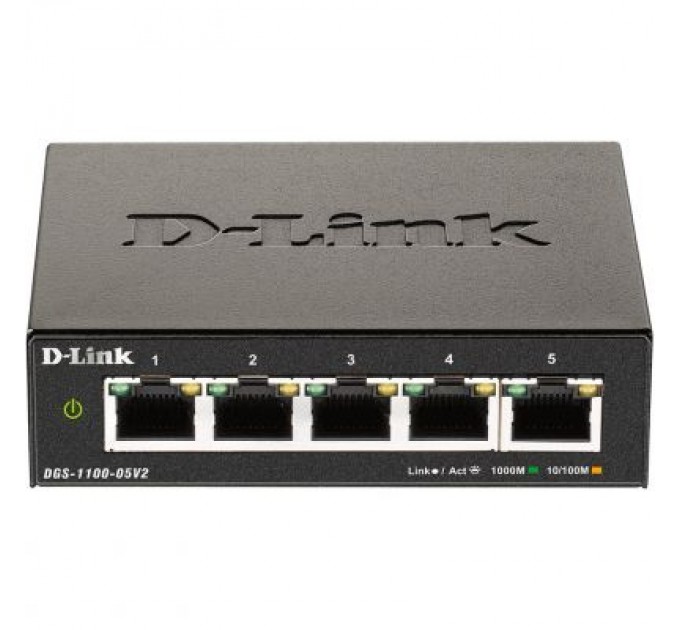 D-Link Комутатор мережевий D-Link DGS-1100-05V2