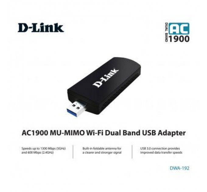 D-Link Мережева карта Wi-Fi D-Link DWA-192