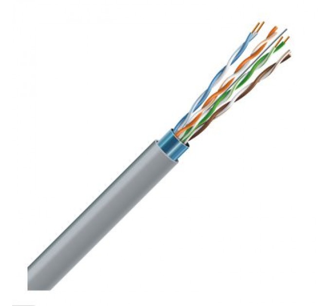 ЗЗКМ Кабель мережевий ЗЗКМ FTP 305м 4*2*24AWG[0,51] мідь[СU] cat.5e, внутрішній [PVC] (72566)