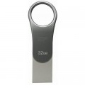 Silicon Power USB флеш накопичувач Silicon Power 32GB Mobile C80 Silver USB 3.2 (SP032GBUC3C80V1S)