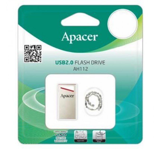 Apacer USB флеш накопичувач Apacer 16GB AH112 USB 2.0 (AP16GAH112R-1)