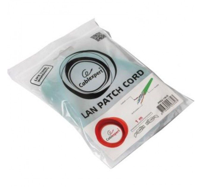 Cablexpert Патч-корд 1м UTP cat 6 CCA green Cablexpert (PP6U-1M/G)