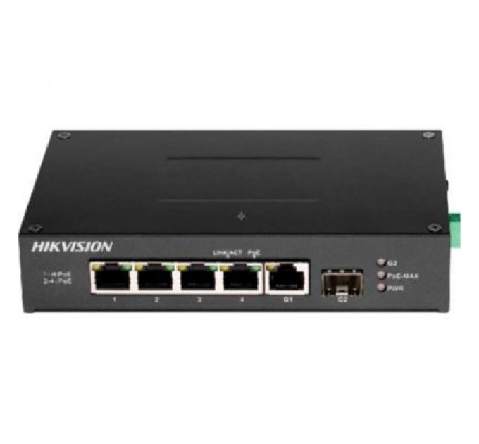 Hikvision Комутатор мережевий Hikvision DS-3T0506HP-E/HS