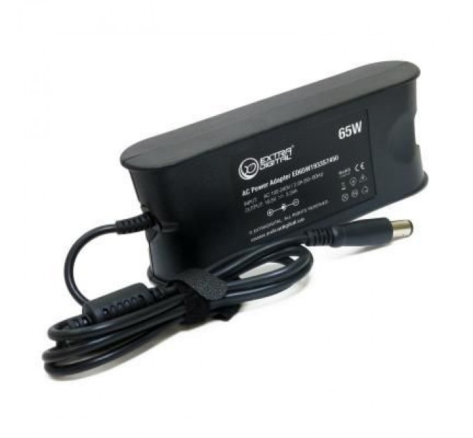 Extradigital Блок живлення до ноутбуку Extradigital Dell 19.5V, 3.34A, 65W (7.4x5.0) (PSD3804)