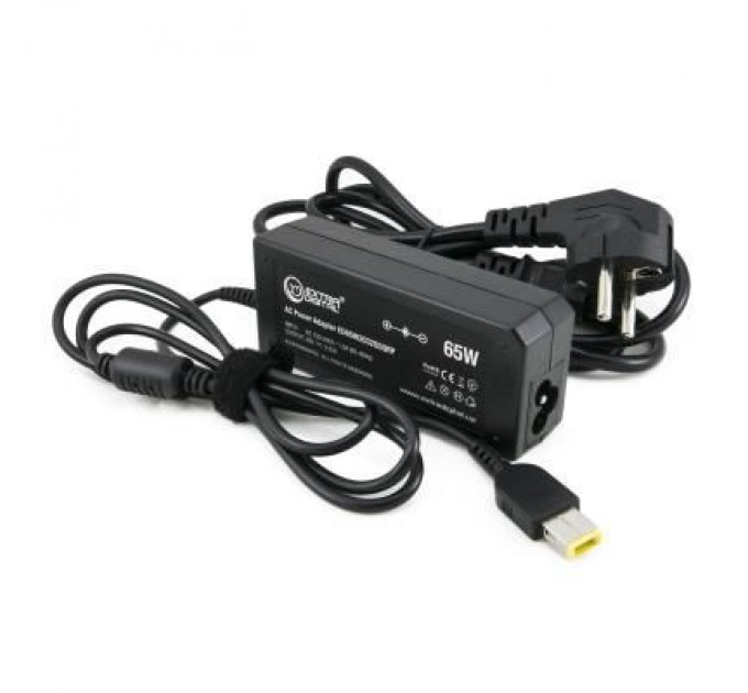 Extradigital Блок живлення до ноутбуку Extradigital Lenovo 20V, 3.25A, 65W (11x4.5 Rectangular) (PSL3840)