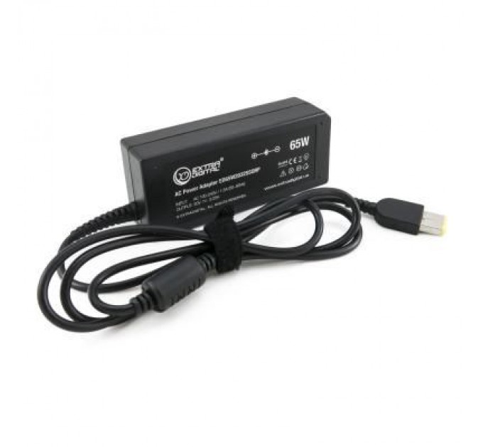 Extradigital Блок живлення до ноутбуку Extradigital Lenovo 20V, 3.25A, 65W (11x4.5 Rectangular) (PSL3840)