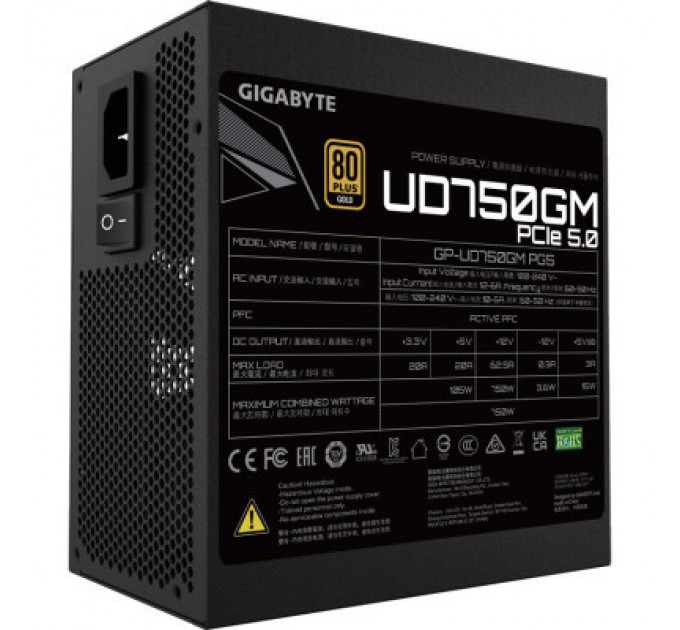 GIGABYTE Блок живлення GIGABYTE 750W (GP-UD750GM PG5)