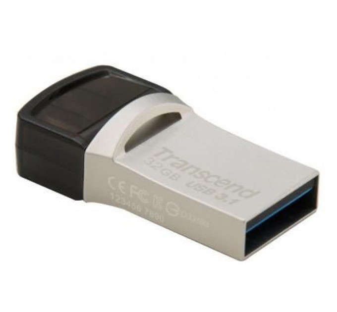 Transcend USB флеш накопичувач Transcend 32GB JetFlash 890S Silver USB 3.1 (TS32GJF890S)