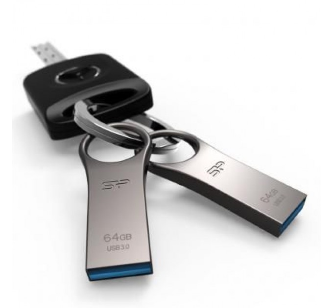 Silicon Power USB флеш накопичувач Silicon Power 64GB Jewel J80 Titanium USB 3.0 (SP064GBUF3J80V1T)