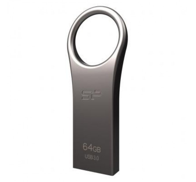 Silicon Power USB флеш накопичувач Silicon Power 64GB Jewel J80 Titanium USB 3.0 (SP064GBUF3J80V1T)