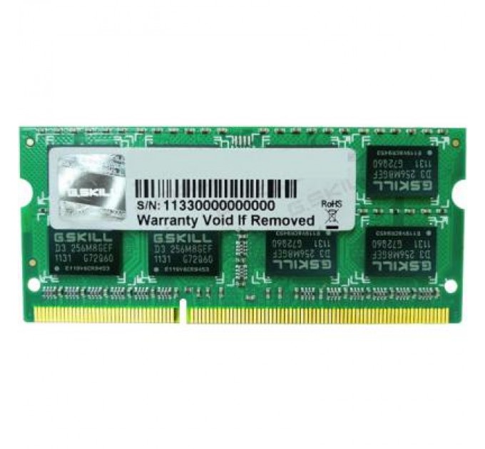 G.Skill Модуль пам'яті для ноутбука SoDIMM DDR3L 8GB 1600 MHz G.Skill (F3-1600C11S-8GSL)