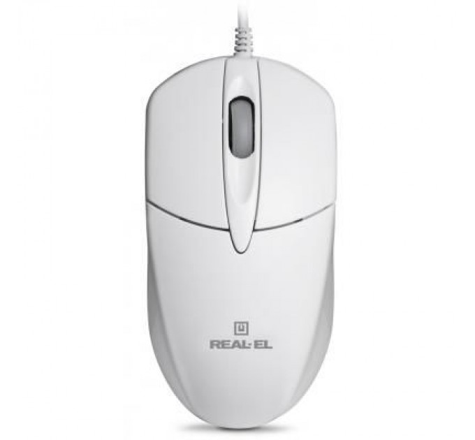 REAL-EL Мишка REAL-EL RM-211, USB, white