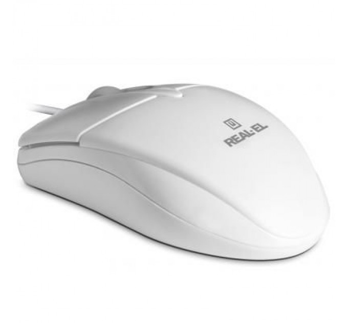 REAL-EL Мишка REAL-EL RM-211, USB, white