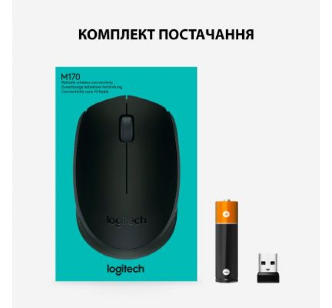 Logitech Мишка Logitech M170 Grey (910-004642)