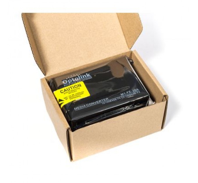 Optolink Медіаконвертер Optolink 100M, 20km, SC, RJ45, Tx 1310nm (1M-FE-20A)