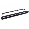 Kingda Патч-панель 19" 24xRJ-45 UTP Cat.6, 1U, with organizer Kingda (KD-PP07-UTP-C6-24P)