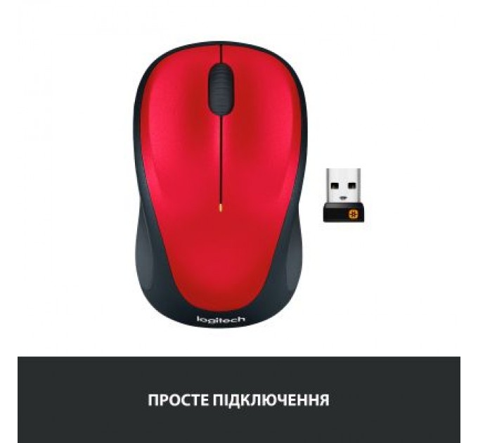 Logitech Мишка Logitech M235 Red (910-002496)