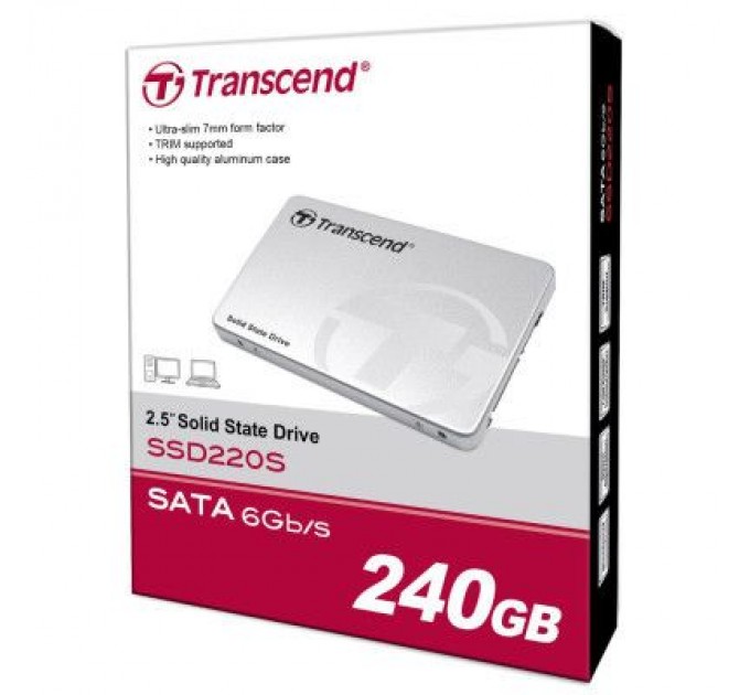 Transcend Накопичувач SSD 2.5" 240GB Transcend (TS240GSSD220S)