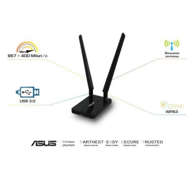 ASUS Мережева карта Wi-Fi ASUS USB-AC58