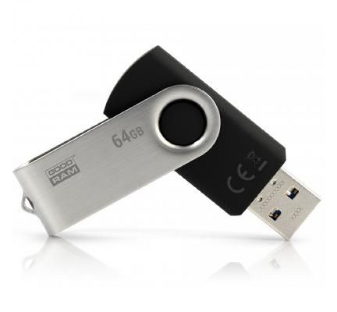 Goodram USB флеш накопичувач Goodram 64GB Twister Black USB 3.0 (UTS3-0640K0R11)