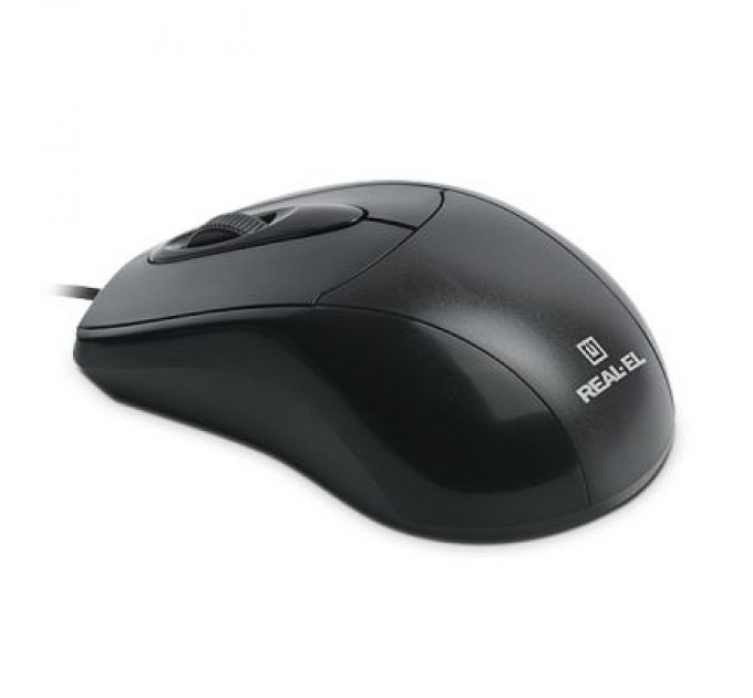 REAL-EL Мишка REAL-EL RM-207, USB, black