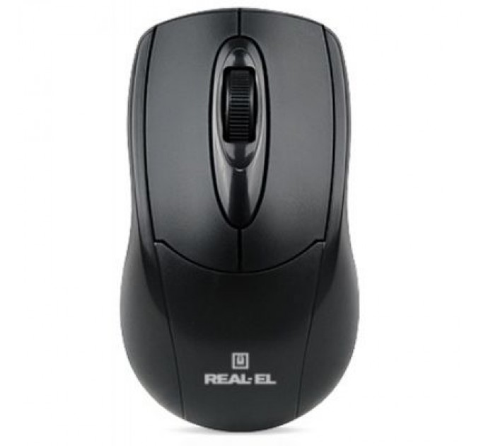 REAL-EL Мишка REAL-EL RM-207, USB, black