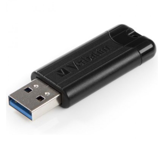 Verbatim USB флеш накопичувач Verbatim 16GB PinStripe Black USB 3.2 (49316)
