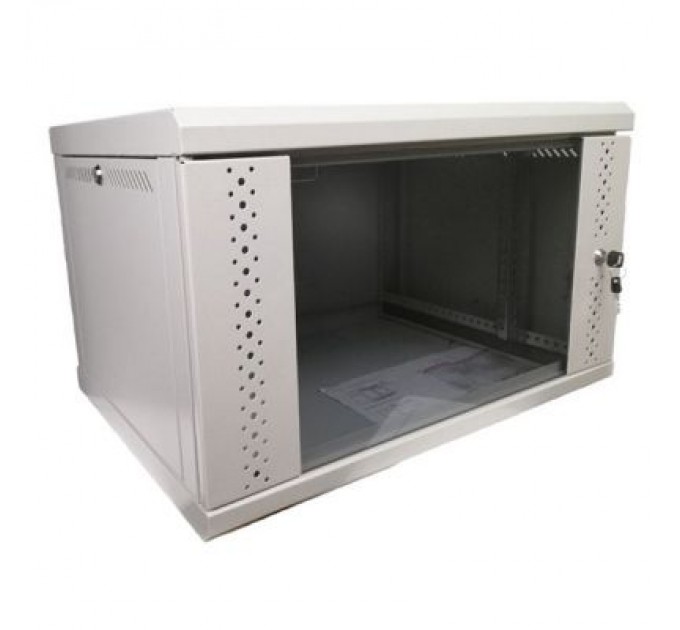 Eserver Шафа настінна Eserver 12U 600х600х637 (Ш*Г*В), скло (ES-Е1260G)