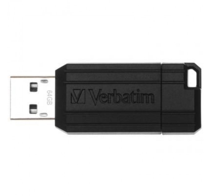 Verbatim USB флеш накопичувач Verbatim 64GB Store 'n' Go PinStripe Black USB 2.0 (49065)