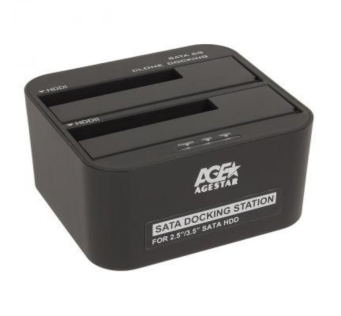 AgeStar Док-станція для накопичувачів AgeStar 3UBT6-6G (Black)