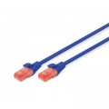 Digitus Патч-корд 0.5м, CAT 6 UTP, AWG 26/7, Cu, LSZH, blue Digitus (DK-1617-005/B)