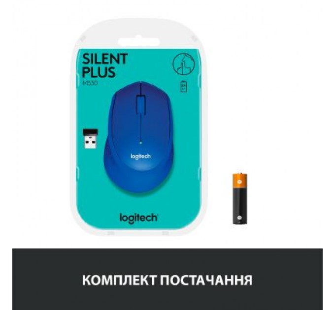 Logitech Мишка Logitech M330 Silent plus Blue (910-004910)