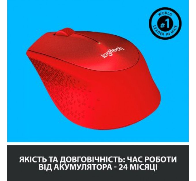 Logitech Мишка Logitech M330 Silent plus Red (910-004911)