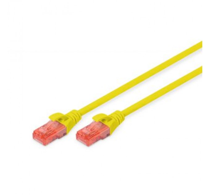 Digitus Патч-корд 1м, CAT 6 UTP, AWG 26/7, Cu, LSZH, yellow Digitus (DK-1617-010/Y)