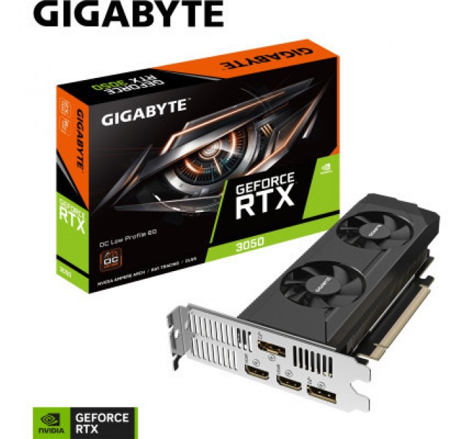 GIGABYTE Відеокарта GIGABYTE GeForce RTX3050 6Gb OC LP (GV-N3050OC-6GL)