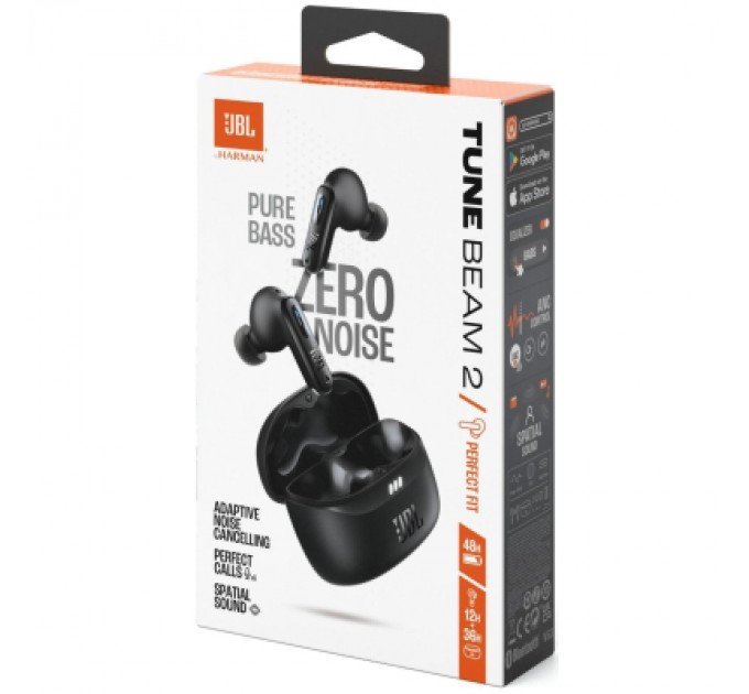 JBL Навушники JBL Tune Beam 2 Black (JBLTBEAM2BLK)