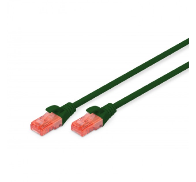 Digitus Патч-корд 2м, CAT 6 UTP, AWG 26/7, Cu, LSZH, green Digitus (DK-1617-020/G)