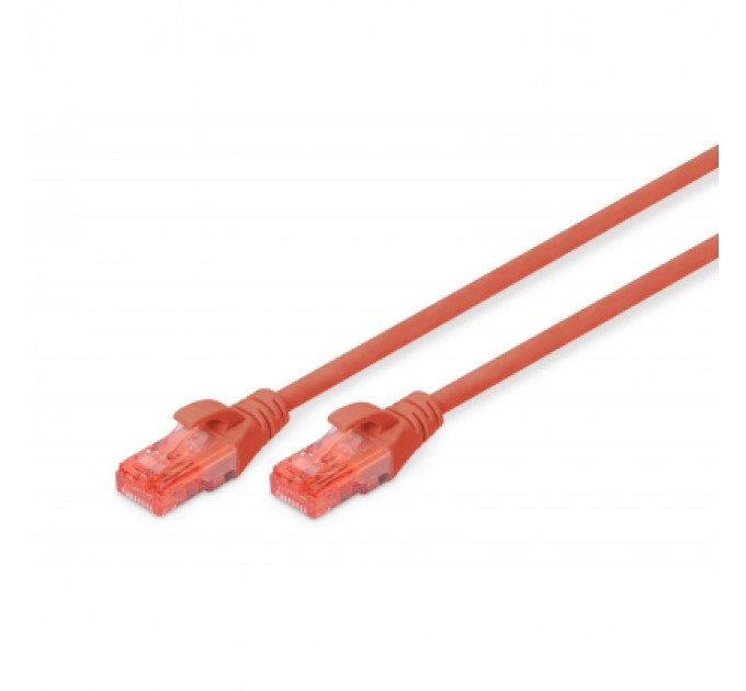 Digitus Патч-корд 5м, CAT 6 UTP, AWG 26/7, Cu, LSZH, red Digitus (DK-1617-050/R)