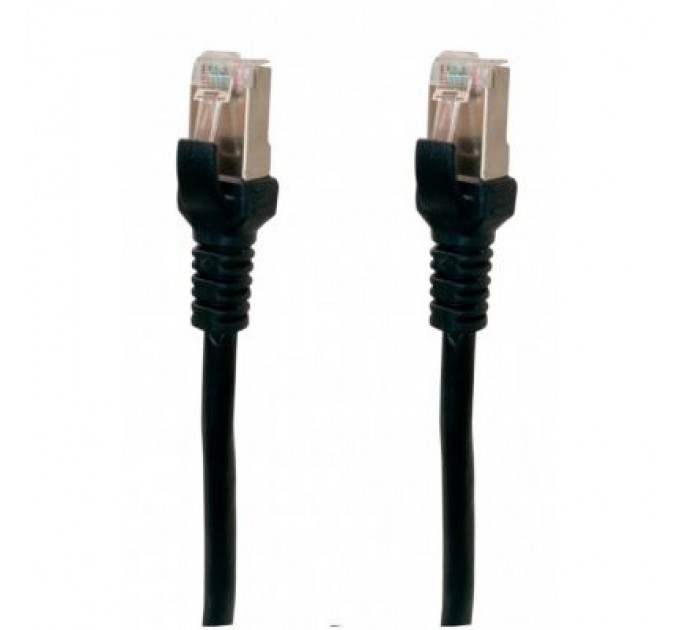 Extradigital Патч-корд 2м, Cat. 6, FTP, CCA, black Extradigital (KBP1865)