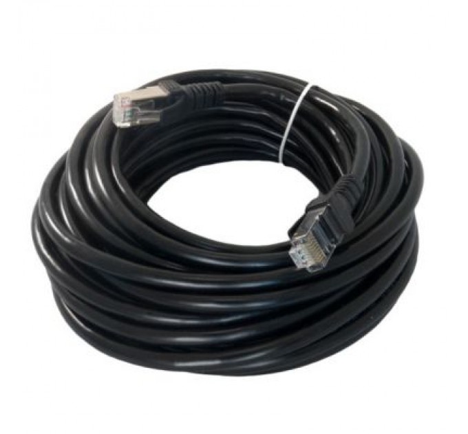 Extradigital Патч-корд 8м, FTP, Cat. 6, CCA, black Extradigital (KBP1868)