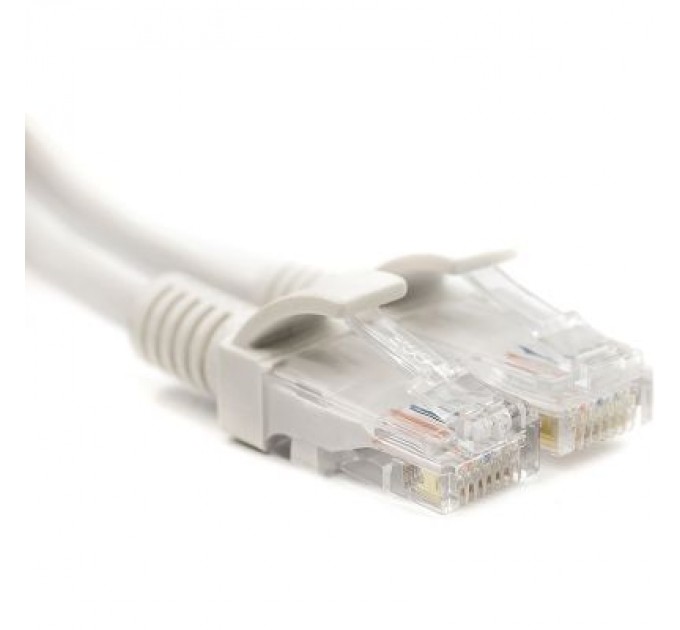 PowerPlant Патч-корд 25м, UTP, cat.5e, CU, white PowerPlant (CA912636)