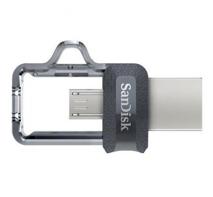 SanDisk USB флеш накопичувач SanDisk 64GB Ultra Dual Black USB 3.0 OTG (SDDD3-064G-G46)