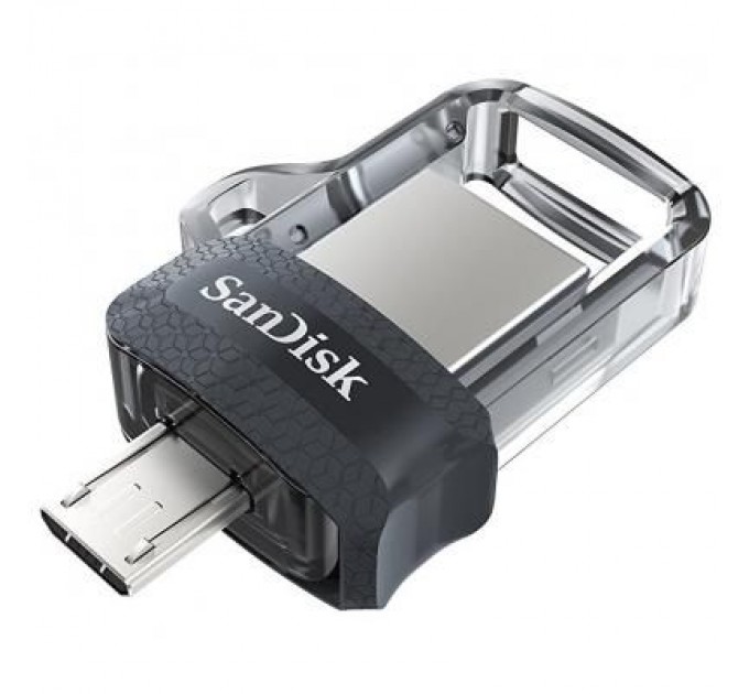 SanDisk USB флеш накопичувач SanDisk 64GB Ultra Dual Black USB 3.0 OTG (SDDD3-064G-G46)